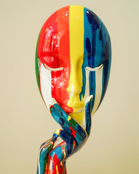 Multicolor mask décor