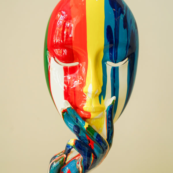 Multicolor mask décor