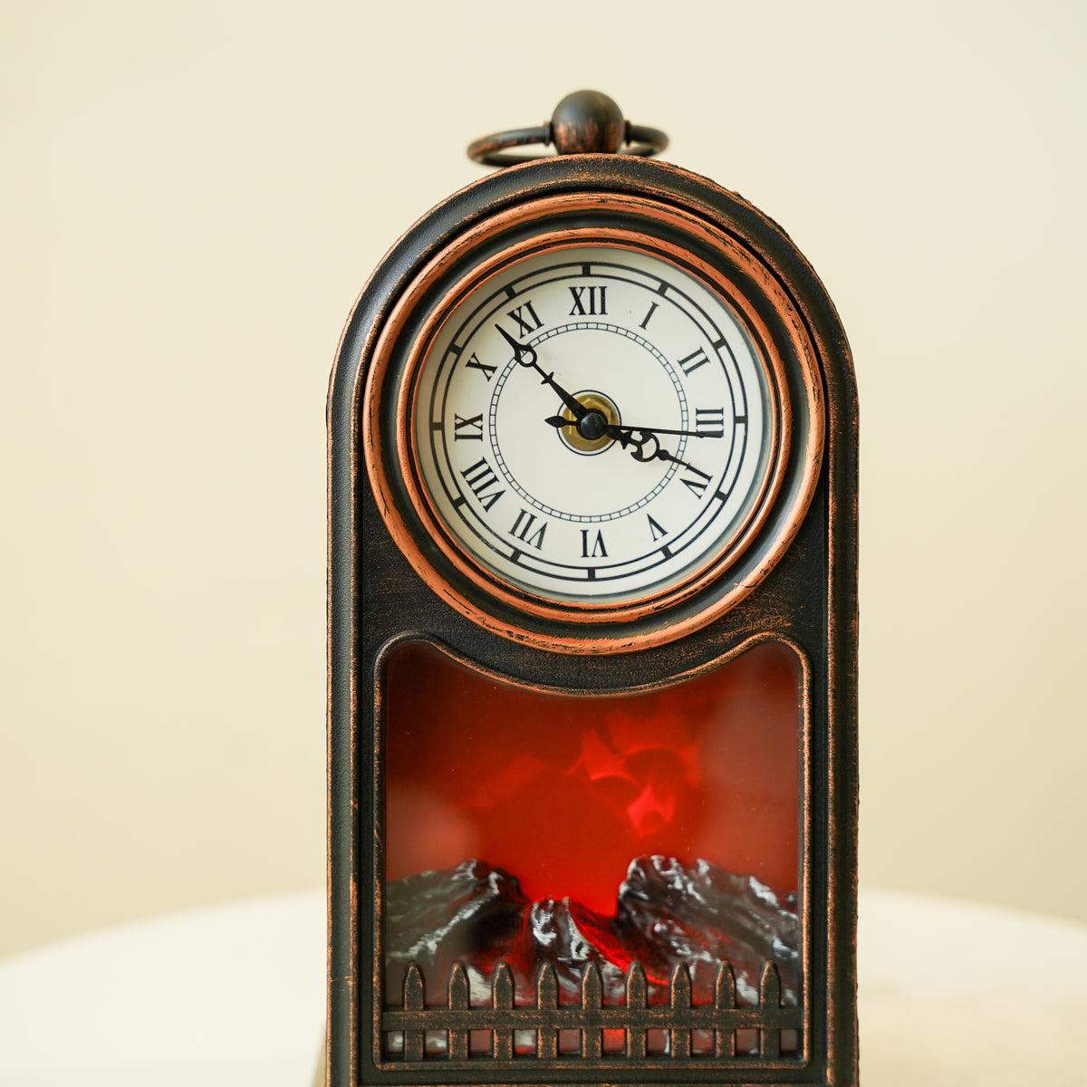 Vintage fireplace mantel clock set