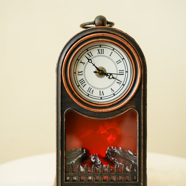 Vintage fireplace mantel clock set