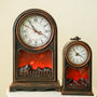 Vintage fireplace mantel clock set