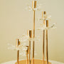 Crystal quad candle stand