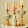 Marble Look Candle stands 4pc set