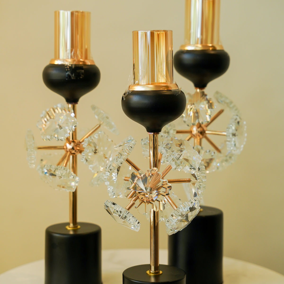 Crystal Candle stand set