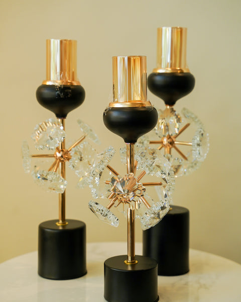 Crystal Candle stand set