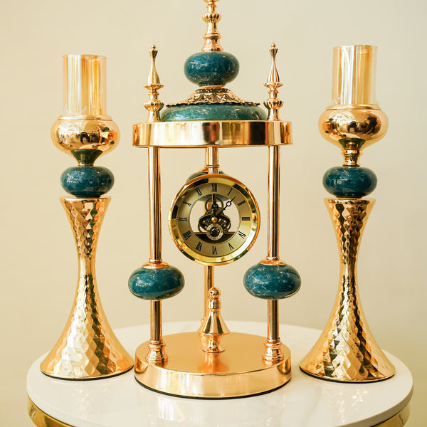Emerald 3-piece clock set