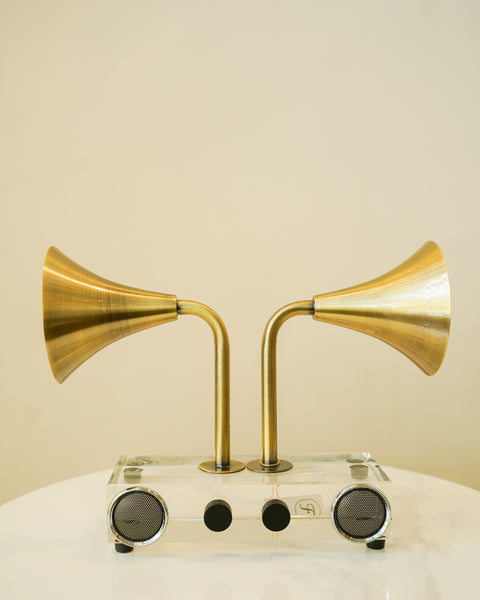 Radio trumpet decor