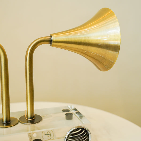 Radio trumpet decor