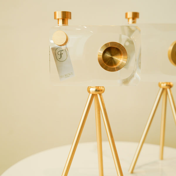 Crystal Camera decor 2pc