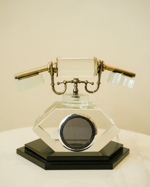 Crystal telephone decor