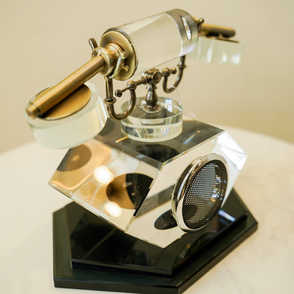 Crystal telephone decor