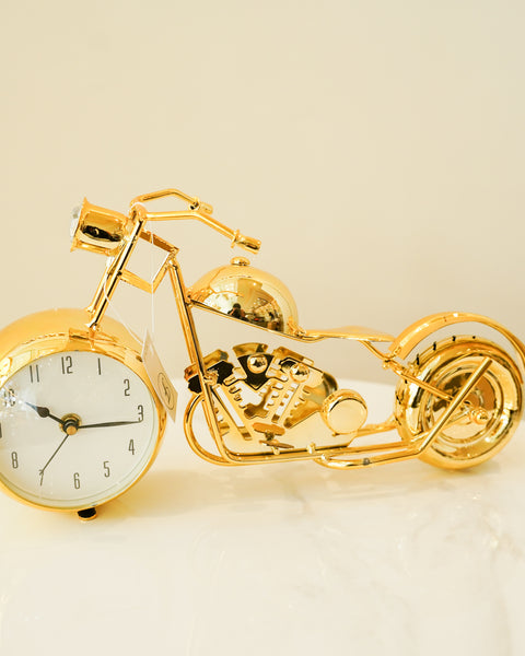 Brass clock bike