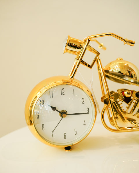 Brass clock bike