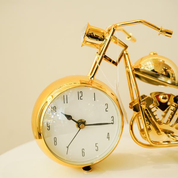 Brass clock bike