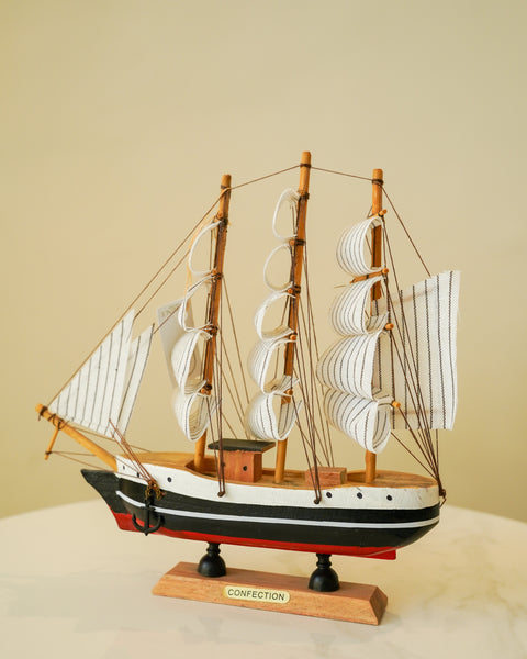 Miniature vintage sailing ship