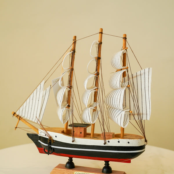 Miniature vintage sailing ship
