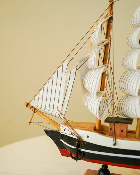 Miniature vintage sailing ship