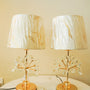 Crystal beauty lamp pair