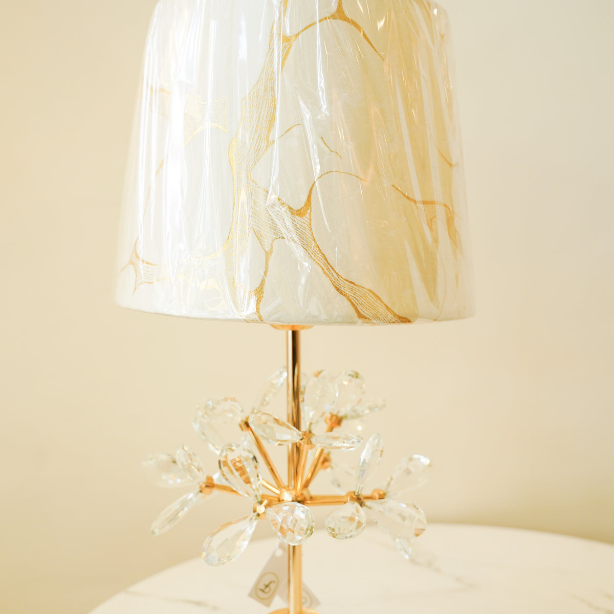 Crystal beauty lamp pair