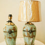 Monarch Blue lamp pair