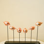 Flight in formation rose gold bird set