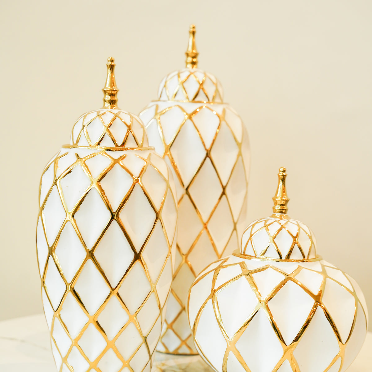 Golden touch candy jars