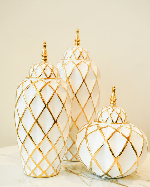 Golden touch candy jars