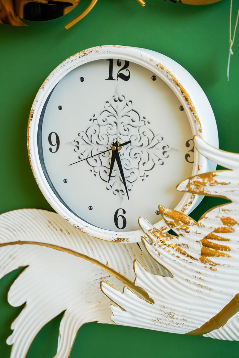 Whispering Leaves Wall Clock