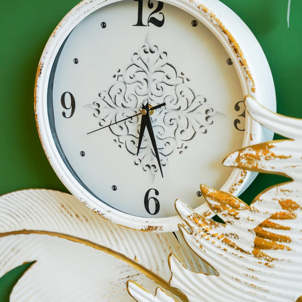 Whispering Leaves Wall Clock