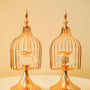 Cage candle stand set