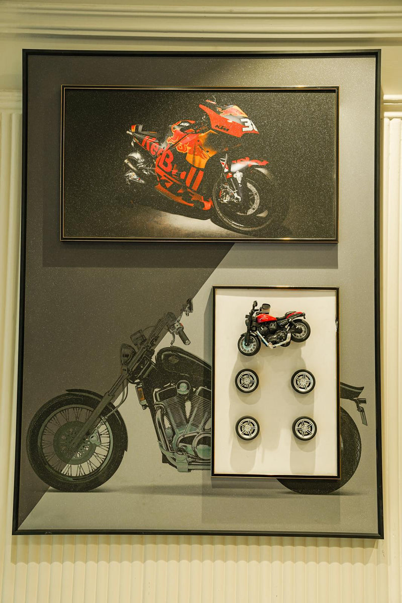 Motorcycle 3D painting