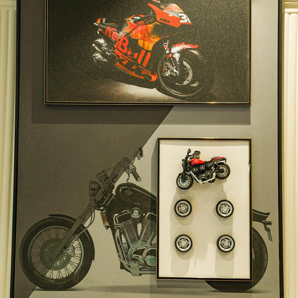 Motorcycle 3D painting