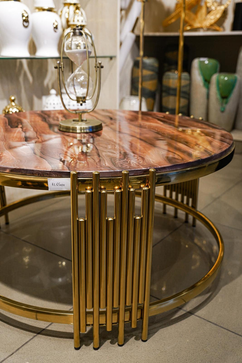 Terra modern brown marble centre table
