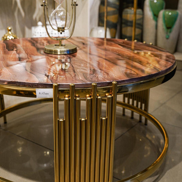 Terra modern brown marble centre table