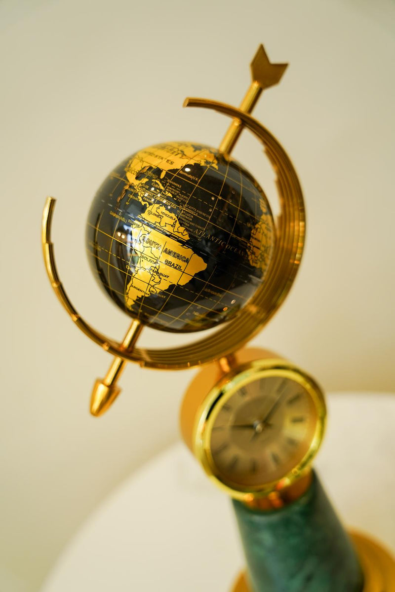 Luxury globe clock