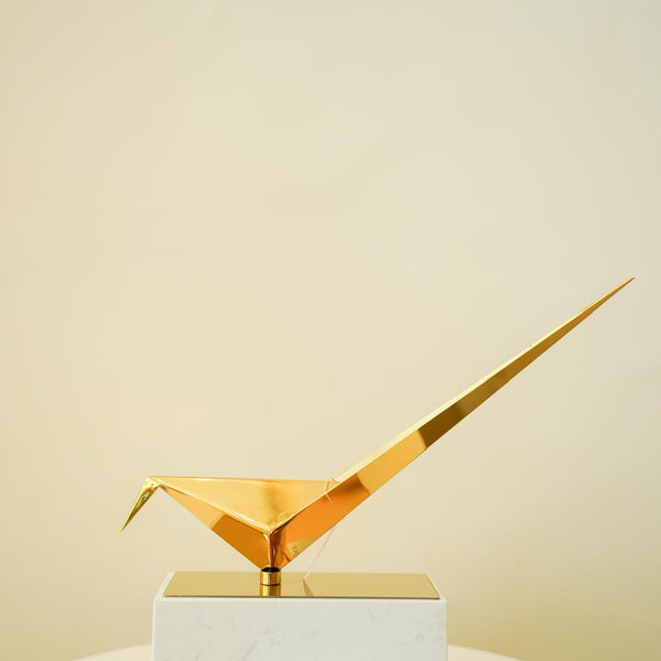 Origami wings of gold