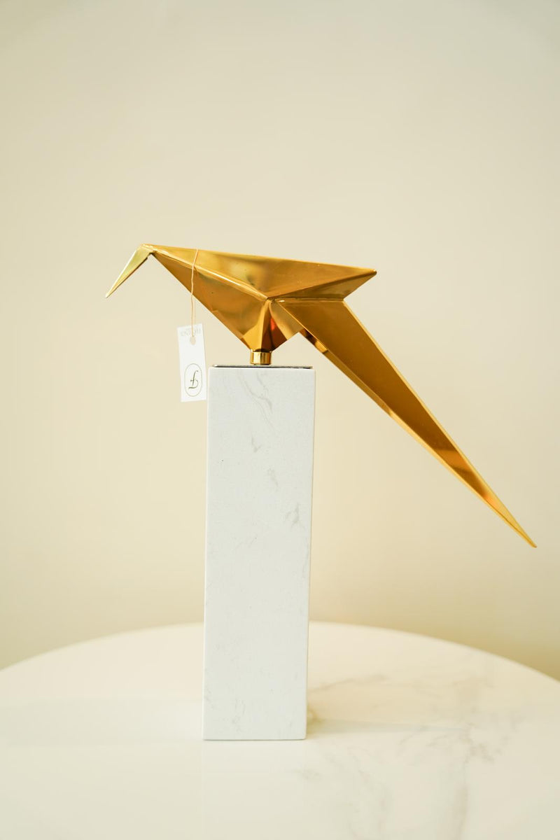 Origami wings of gold