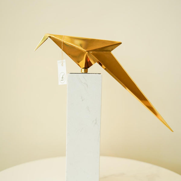 Origami wings of gold