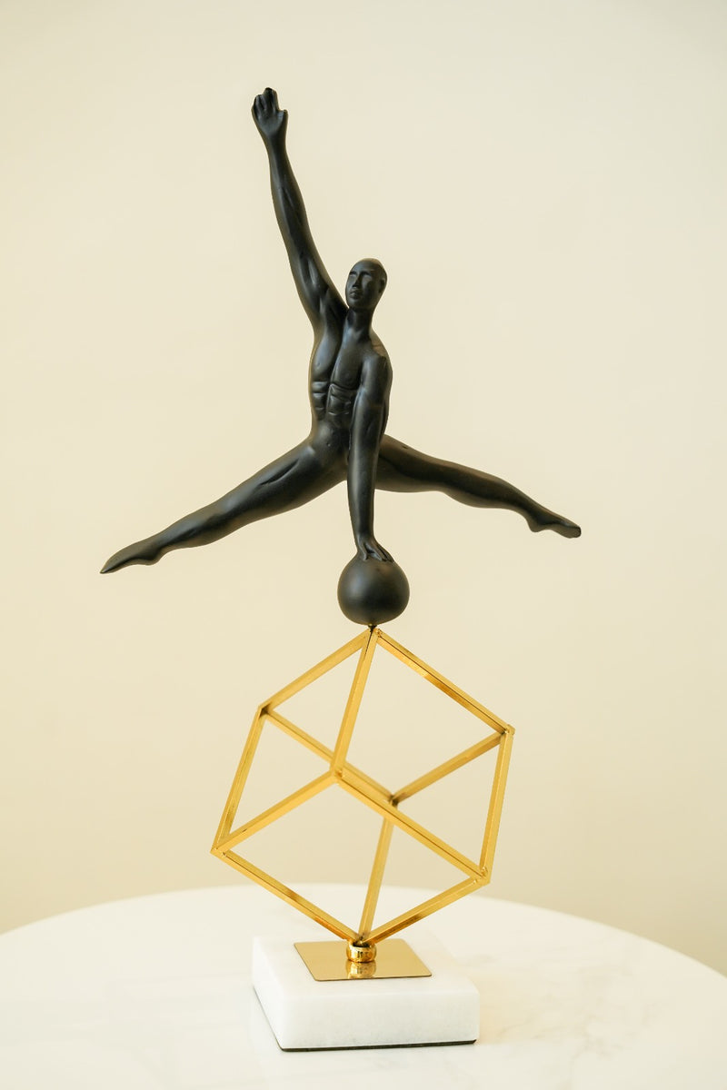 Strength in Motion- Gymnast Statue