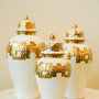 Gold accent candy jar set 3 piece