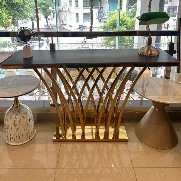 Luxe console zig-zag base