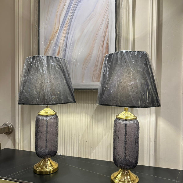 Charcoal Glow Lamp Pair