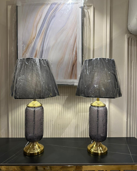 Charcoal Glow Lamp Pair