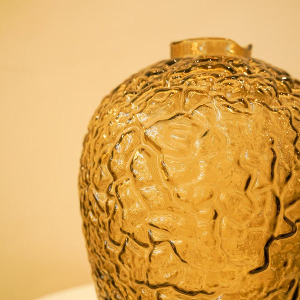 Bold black oval vase