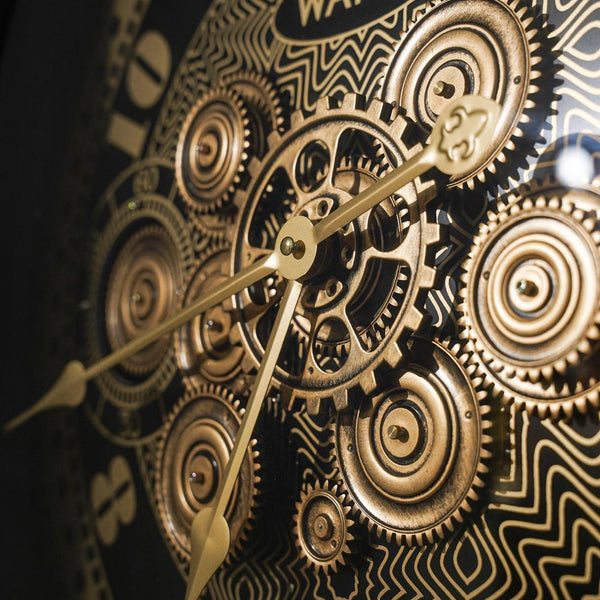 Kinetic clock with movement