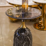 Midnight stone marble coffee table