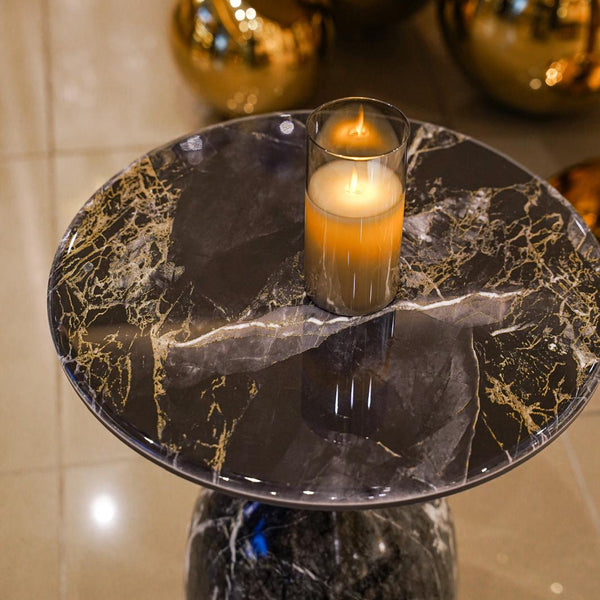 Midnight stone marble coffee table