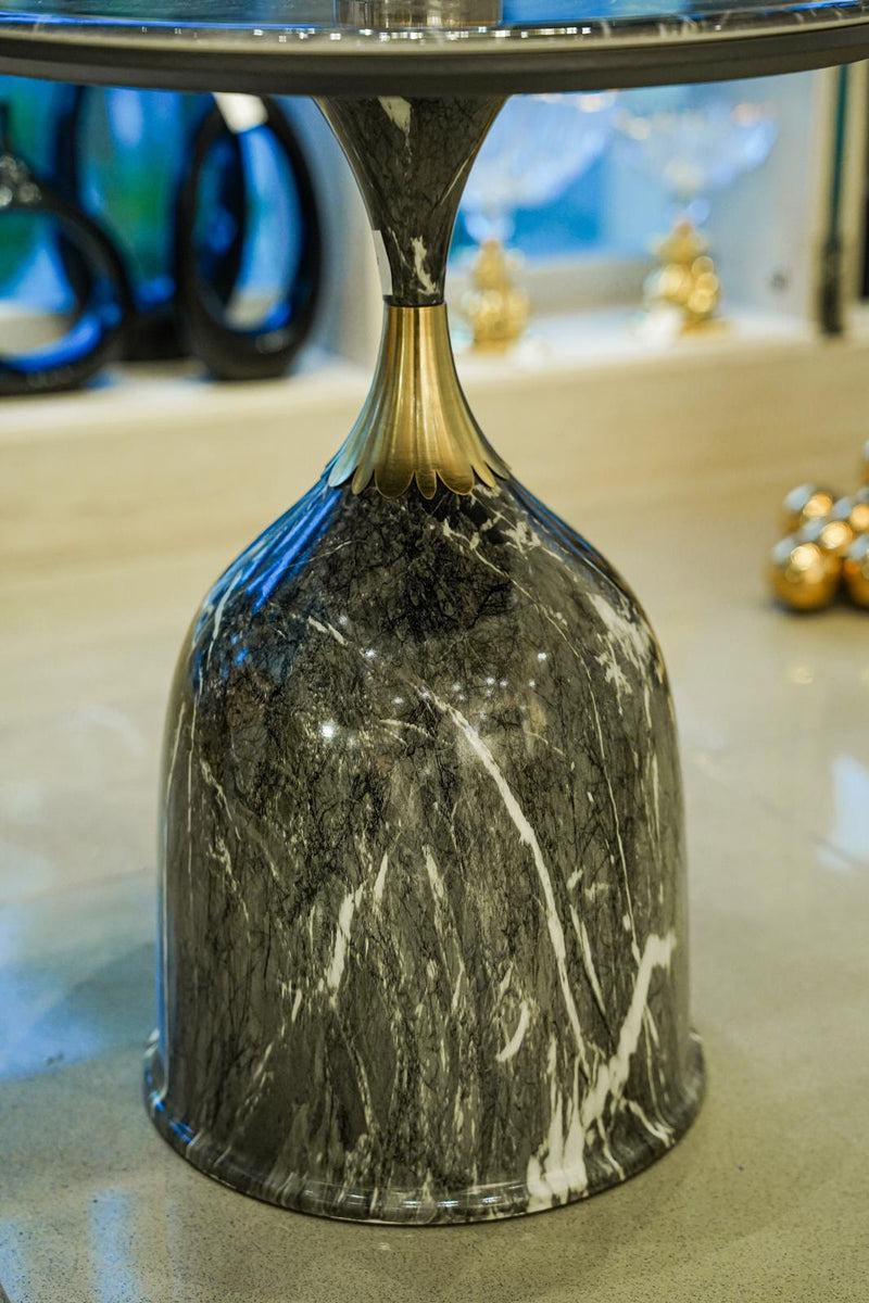 Midnight stone marble coffee table