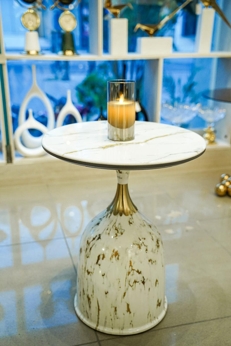 Midnight stone marble coffee table