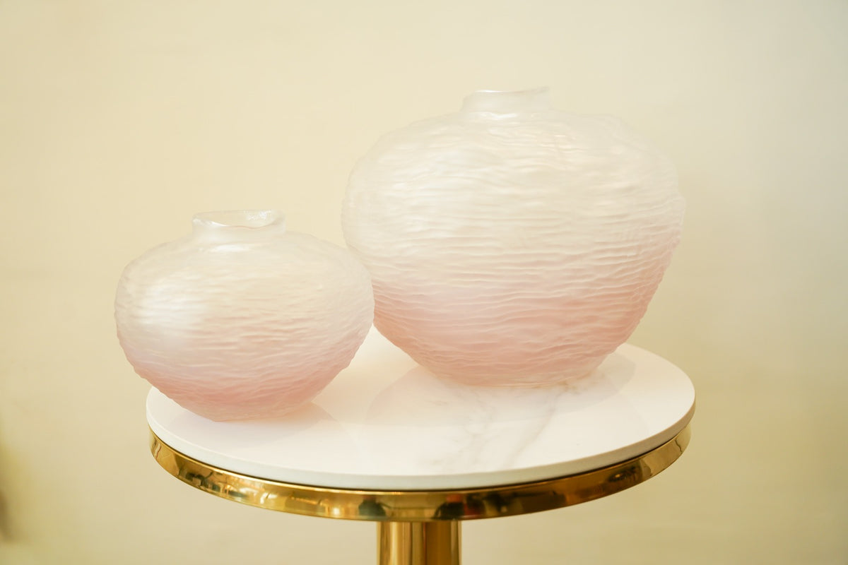 Blue Aura Crystal vase